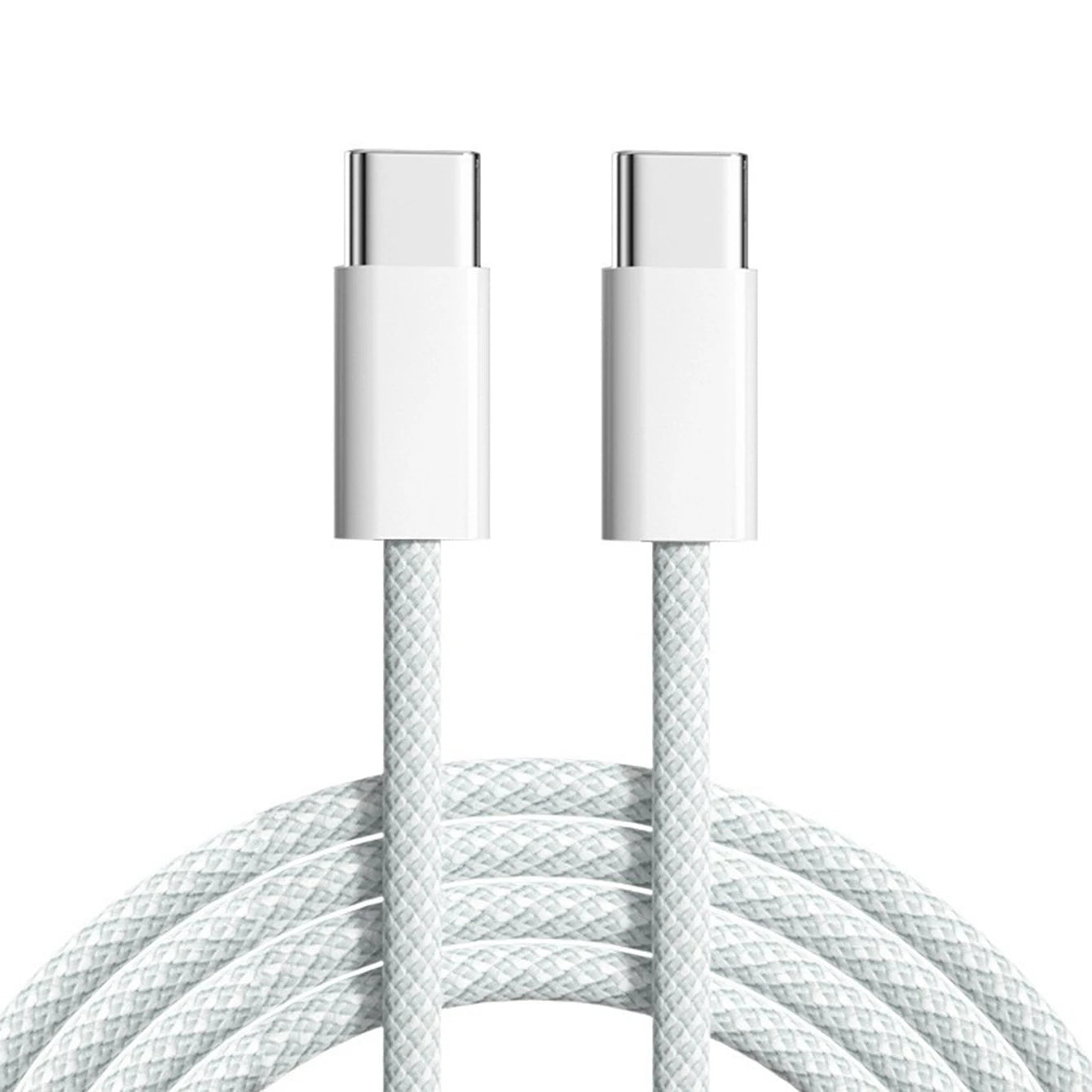 60W Type C to Type C Color Cable For Apple iPhone 15 PD Fast Charging For Huawei Xiaomi Samsung Type C Weaving Cable Accessories Vacuem